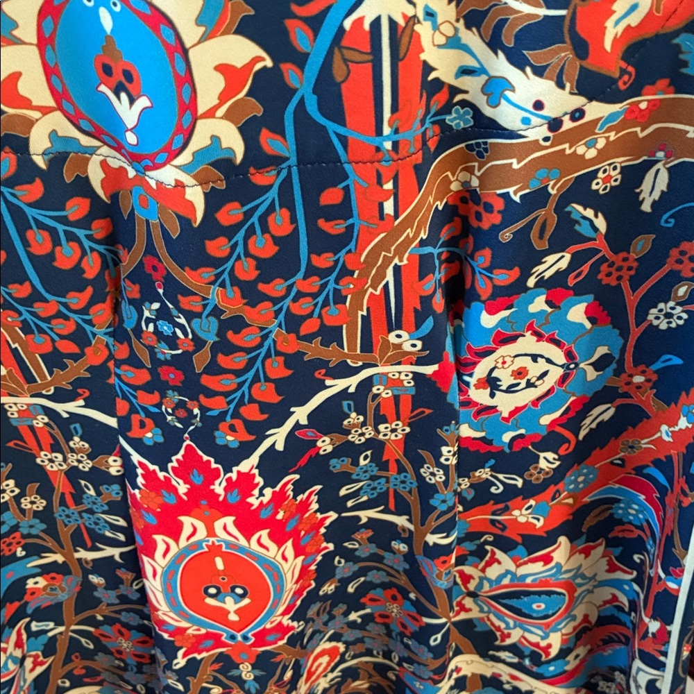 Gretchen Scott Designs Navy Multicolor Paisley Tunic Dress - Picture 7 of 8
